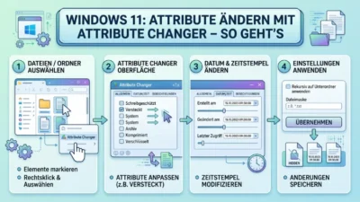 Windows 11: Attribute ändern mit Attribute Changer – So geht’s