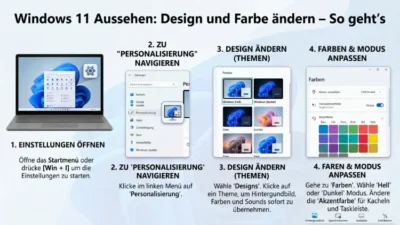 Windows 11 Aussehen: Design und Farbe ändern – So geht’s
