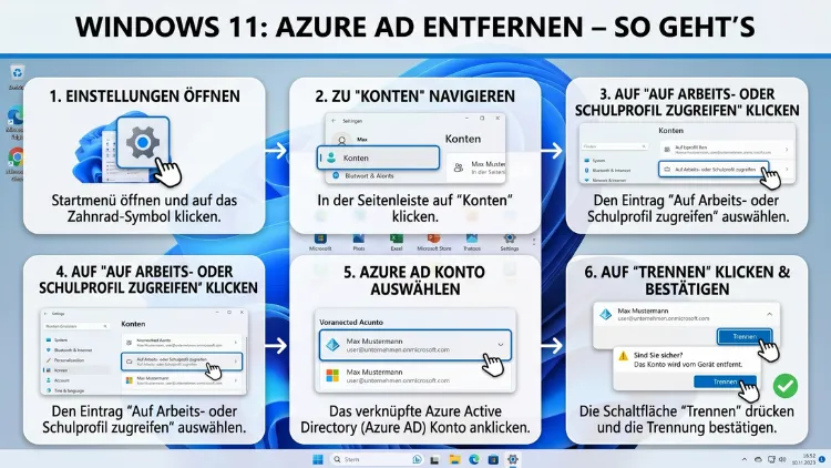 Windows 11: Azure AD entfernen – So geht’s