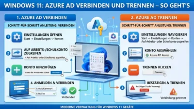 Windows 11: Azure AD verbinden und trennen – So geht’s
