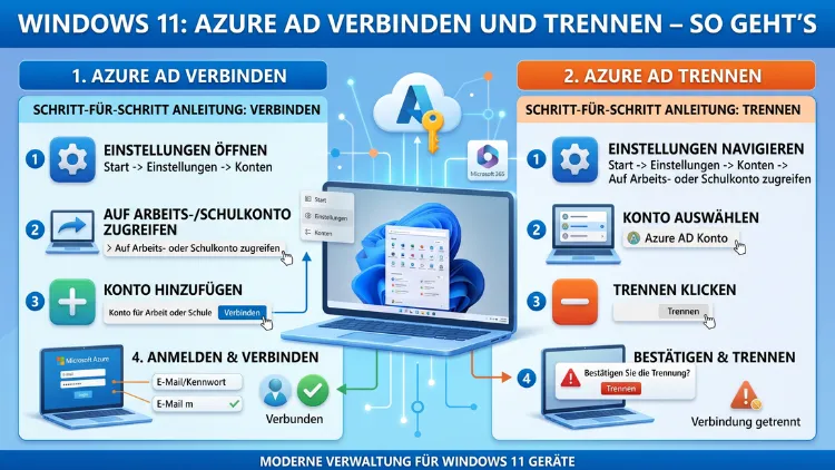 Windows 11: Azure AD verbinden und trennen – So geht’s