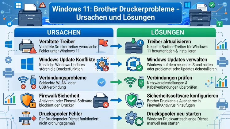 Windows 11: Brother Druckerprobleme – Ursachen und Lösungen