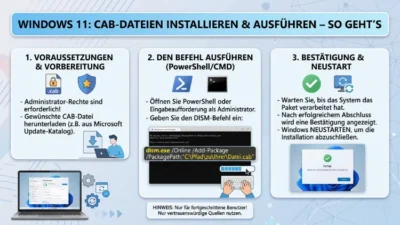 Windows 11: CAB-Dateien installieren & ausführen – So geht’s
