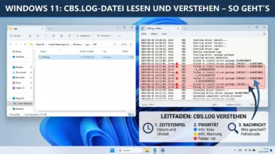 Windows 11: CBS.log-Datei lesen und verstehen – So geht’s