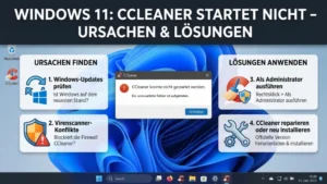 Windows 11: CCleaner startet nicht – Ursachen & Lösungen