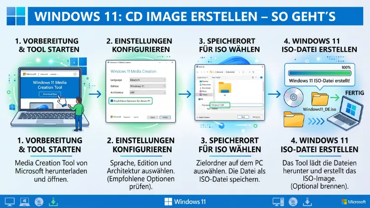 Windows 11: CD Image erstellen – So geht’s