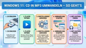 Windows 11: CD in MP3 umwandeln – So geht’s