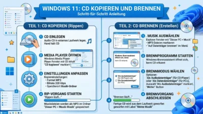 Windows 11: CD kopieren und brennen – So geht’s
