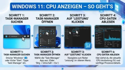 Windows 11: CPU anzeigen – So geht’s einfach