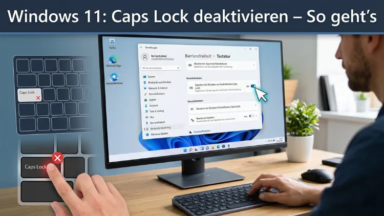 Windows 11: Caps Lock deaktivieren – So geht’s