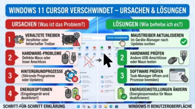 Windows 11 Cursor verschwindet – Ursachen & Lösungen