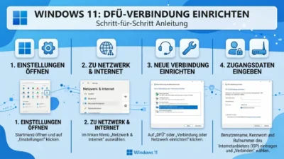 Windows 11: DFÜ-Verbindung einrichten – So geht’s