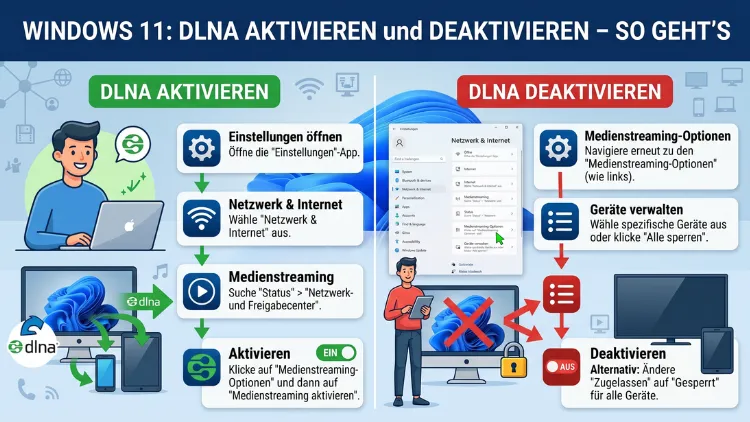 Windows 11: DLNA aktivieren und deaktivieren – So geht’s