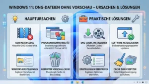 Windows 11: DNG-Dateien ohne Vorschau – Ursachen & Lösungen