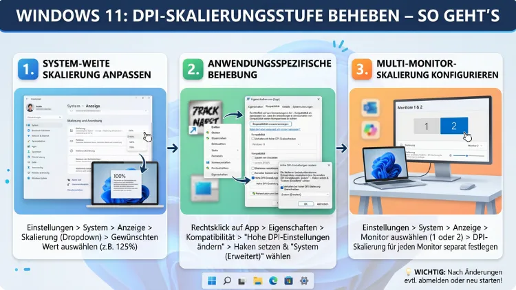 Windows 11: DPI-Skalierungsstufe beheben – So geht’s