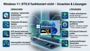 Windows 11: DTS:X funktioniert nicht – Ursachen & Lösungen