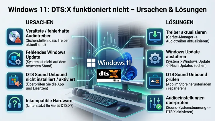 Windows 11: DTS:X funktioniert nicht – Ursachen & Lösungen