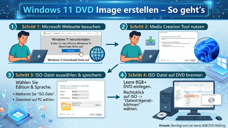Windows 11 DVD Image erstellen – So geht’s