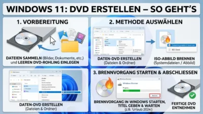 Windows 11: DVD erstellen – So geht’s einfach