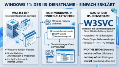 Windows 11: Das ist der IIS Service Name – Einfach erklärt
