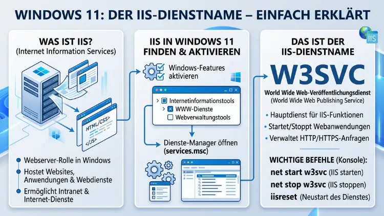 Windows 11: Das ist der IIS Service Name – Einfach erklärt