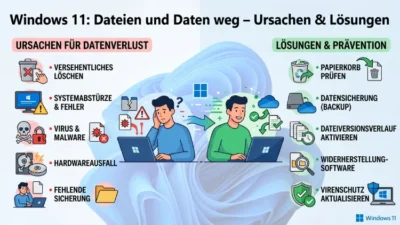 Windows 11: Dateien und Daten weg – Ursachen & Lösungen