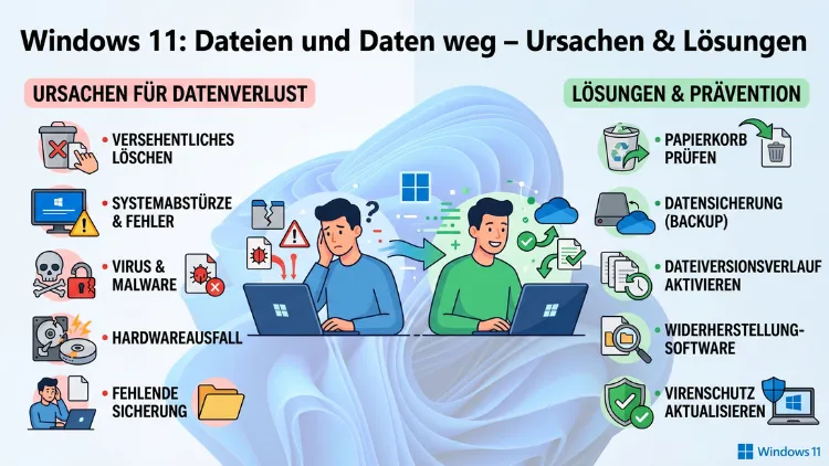Windows 11: Dateien und Daten weg – Ursachen & Lösungen