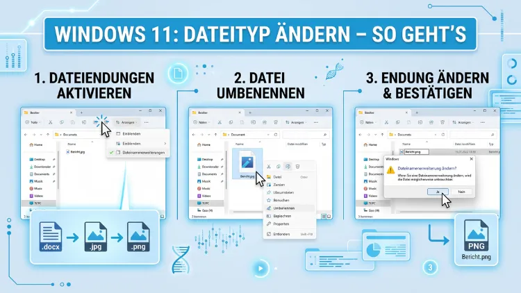 Windows 11: Dateityp ändern – So geht’s einfach
