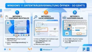 Windows 11 Datenträgerverwaltung öffnen – So geht’s