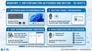 Windows 11 Diktierfunktion aktivieren und nutzen – So geht’s
