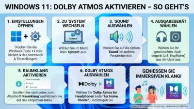 Windows 11: Dolby Atmos aktivieren – So geht’s