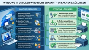 Windows 11: Drucker wird nicht erkannt – Ursachen & Lösungen