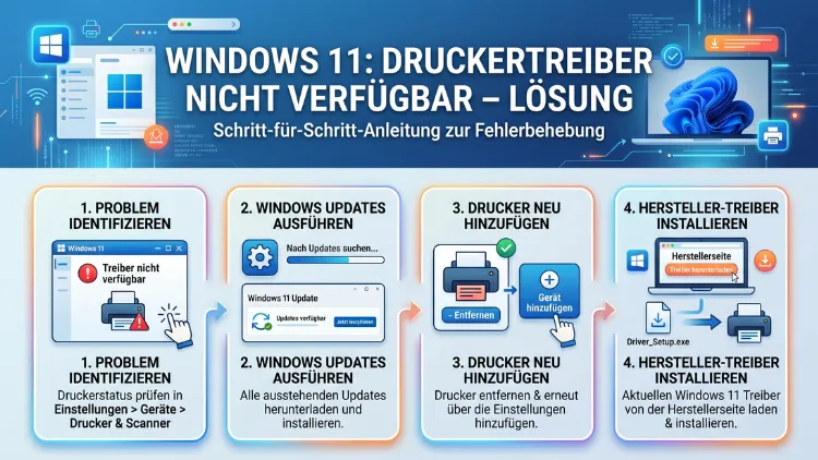 Windows 11: Druckertreiber nicht verfügbar – Lösung