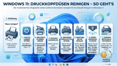Windows 11: Druckkopfdüsen reinigen – So geht’s