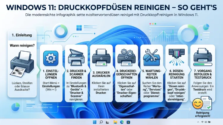 Windows 11: Druckkopfdüsen reinigen – So geht’s
