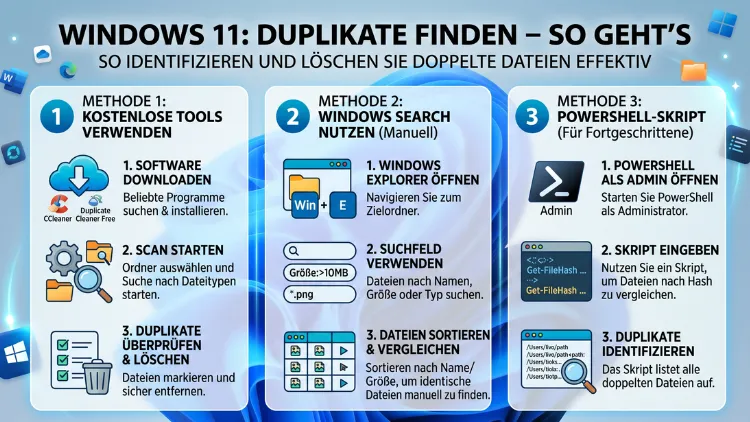 Windows 11: Duplikate finden – So geht’s einfach