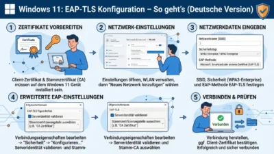 Windows 11: EAP-TLS Konfiguration – So geht’s
