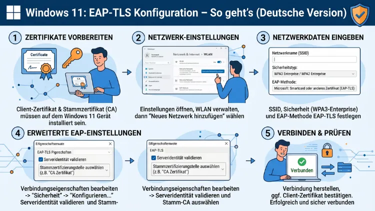 Windows 11: EAP-TLS Konfiguration – So geht’s