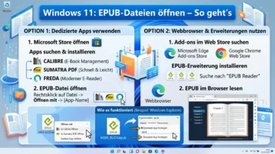 Windows 11: EPUB-Dateien öffnen – So geht’s