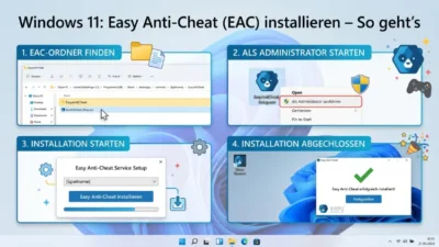 Windows 11: Easy Anti-Cheat (EAC) installieren – So geht’s