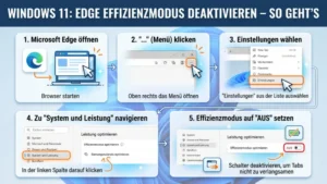 Windows 11: Edge Effizienzmodus deaktivieren – So geht’s