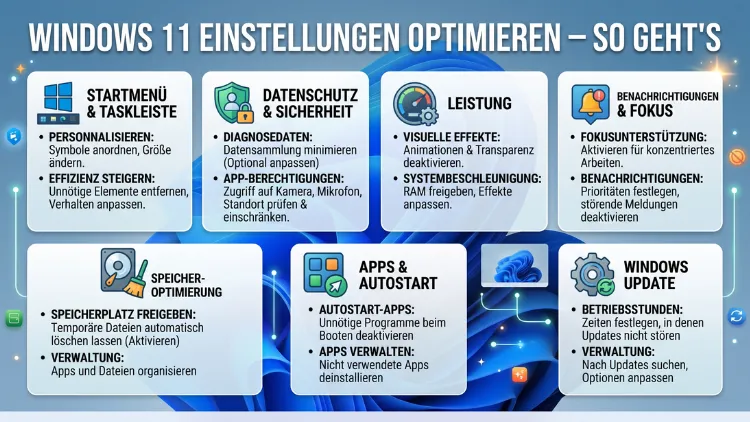 Windows 11 Einstellungen optimieren – So geht’s