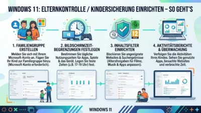 Windows 11: Elternkontrolle/Kindersicherung einrichten – So geht’s