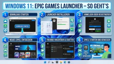 Windows 11: Epic Games Launcher – So geht’s