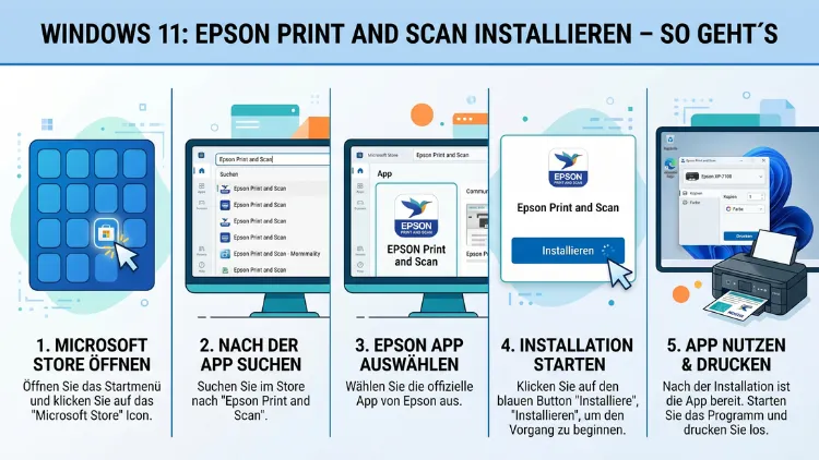 Windows 11: Epson Print and Scan installieren – So geht’s