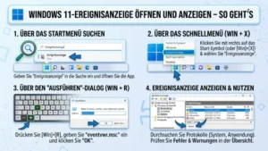 Windows 11-Ereignisanzeige öffnen und anzeigen – So geht’s