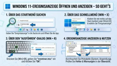 Windows 11-Ereignisanzeige öffnen und anzeigen – So geht’s