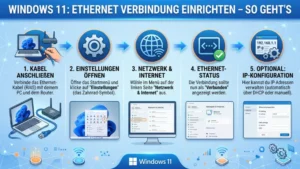 Windows 11: Ethernet-Verbindung einrichten – So geht’s