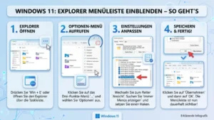 Windows 11: Explorer-Menüleiste einblenden – So geht’s