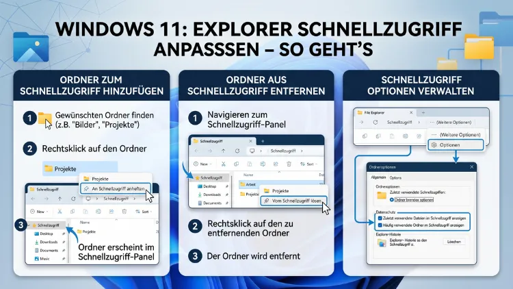 Windows 11: Explorer Schnellzugriff anpassen – So geht’s